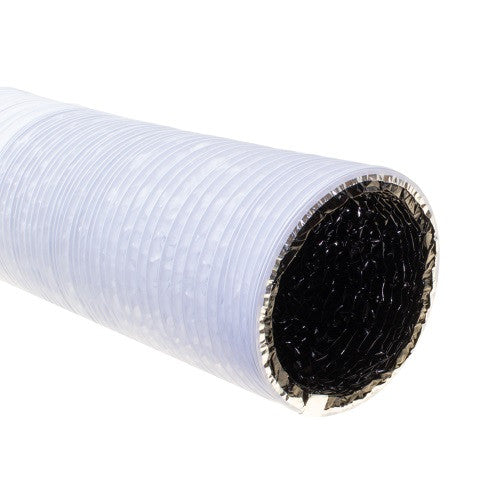 White Black 5m Combi Ducting 203mm