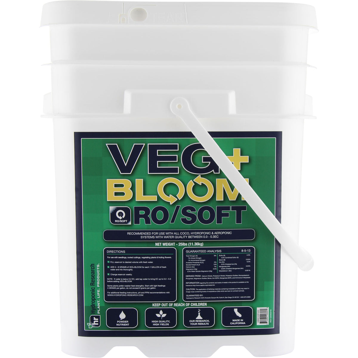 Veg Bloom Ro/Soft Base 11.34kg (25lb)