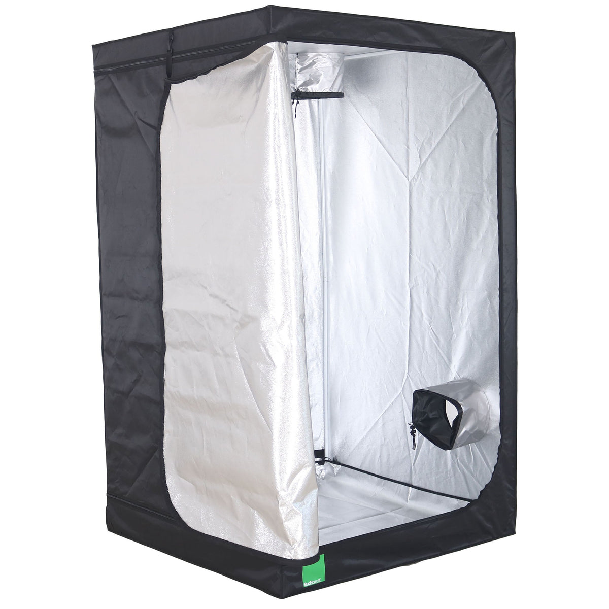 BudBox-Lite Tent 1.2m x 1.2 x 2.0 (D16mm - Plastic CJ) Silver