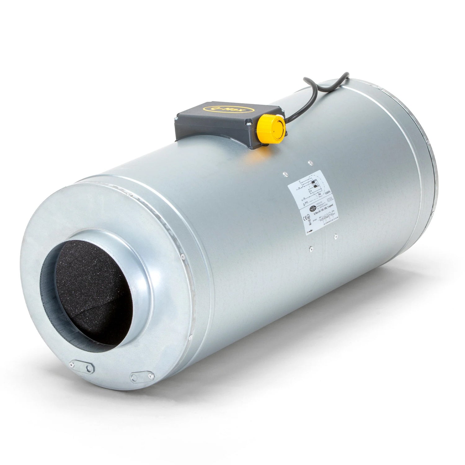 Can Q-Max (AC) CON Fan 150mm (6") - 0.3A - 555m3/hr - 3 Speed