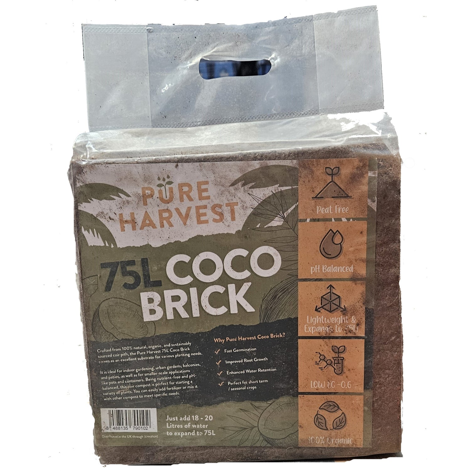 Pure Harvest  Coco Brick 75L