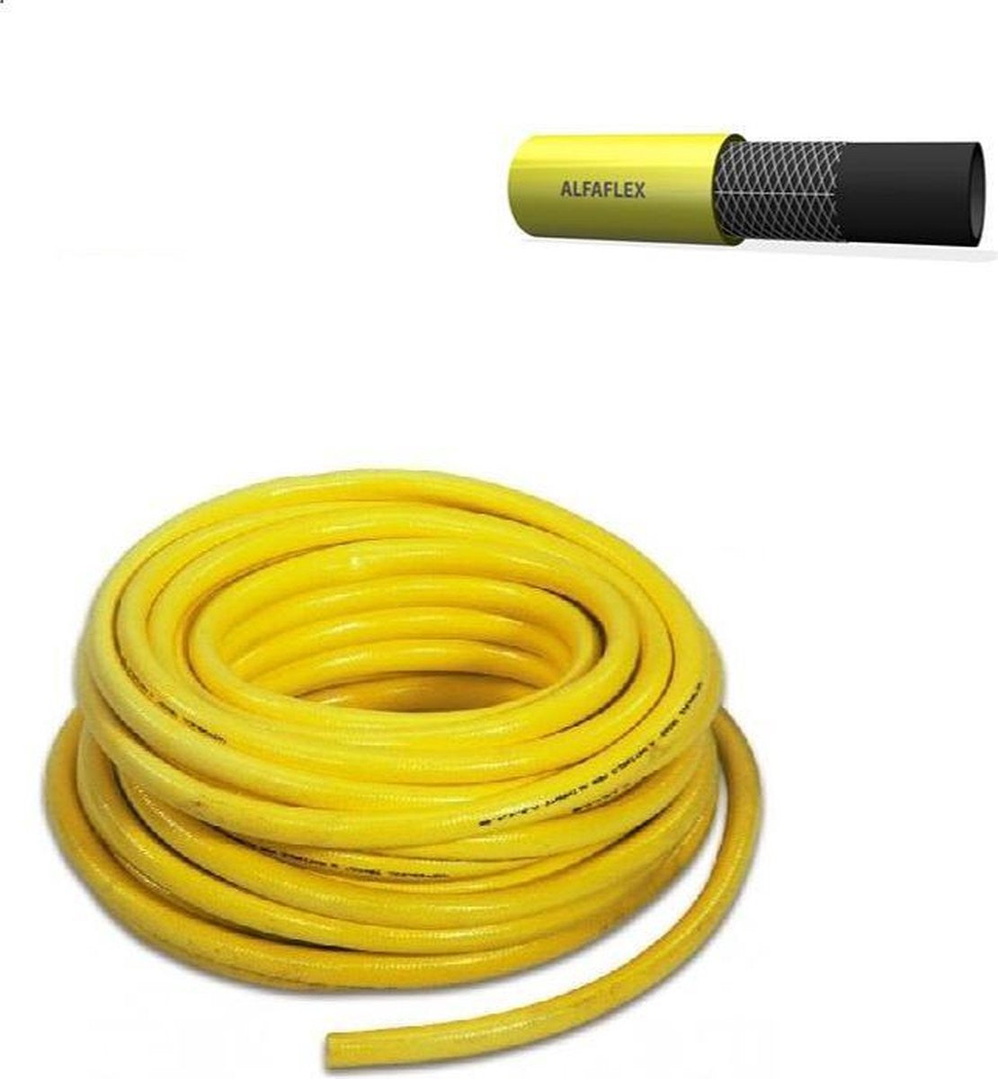 RP.0892 - Alfaflex Daffodil 3/4" PVC Pressure Hose - 25m Roll