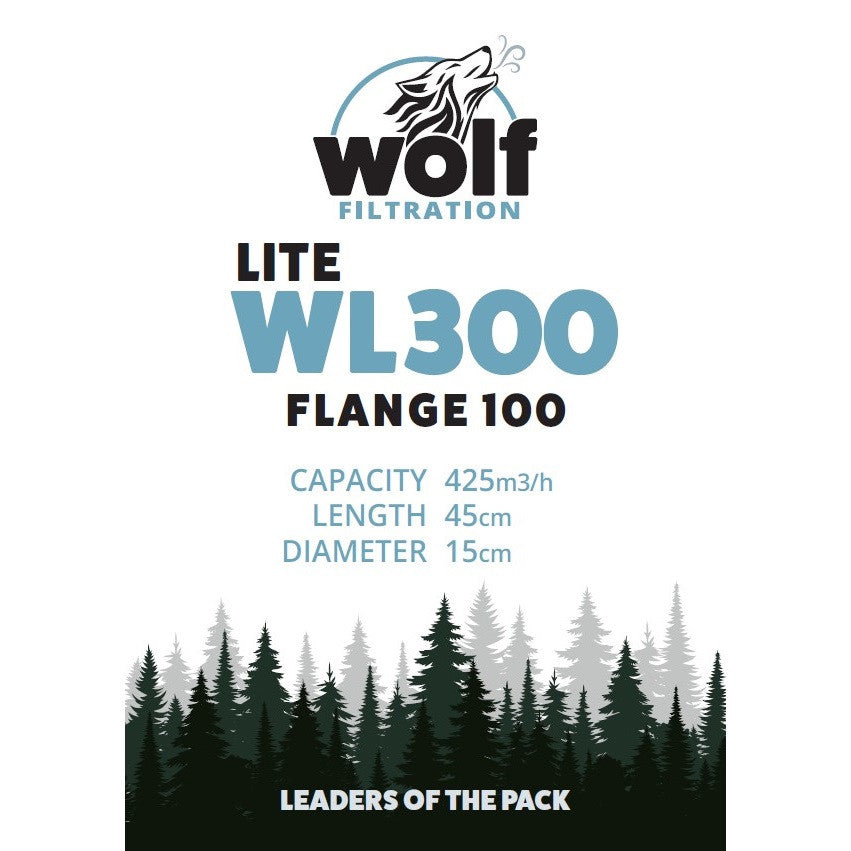 Wolf Lite 300 Carbon Filter 100mm (4")