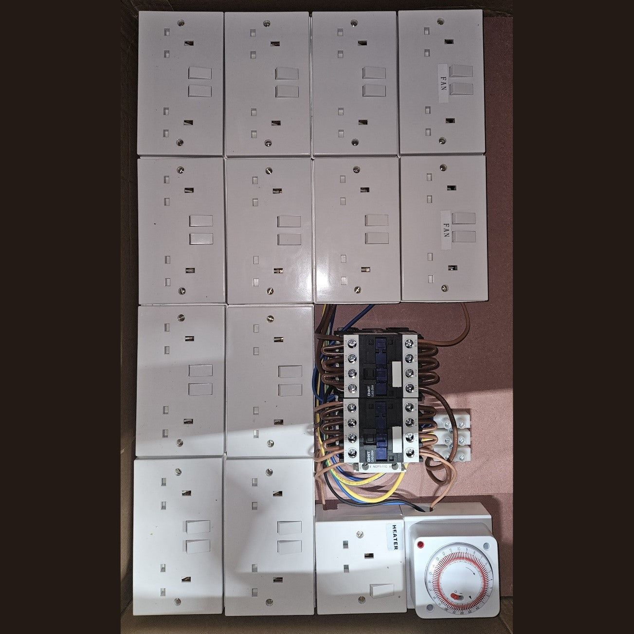 20+4 Way Contactor Board with 24 hour timer