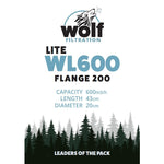 Wolf Lite 600 Carbon Filter 200mm (8")