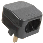 FCP Fused European Converter Plug 5A Black