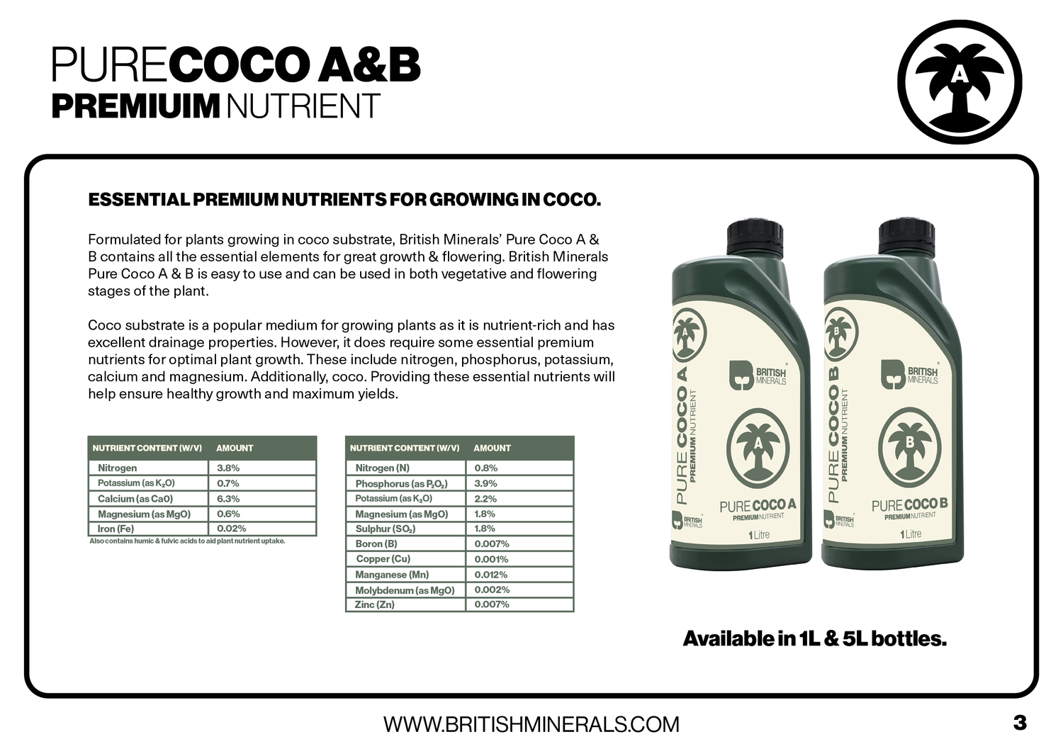 British Minerals Coco A&B 1 litre