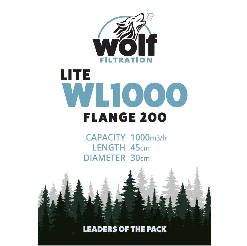 Wolf Lite 1000 Carbon Filter 200mm (8")