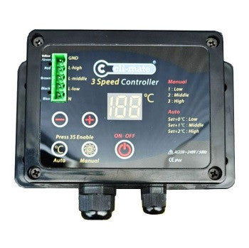 Airfan® Hybrid Foam Box Fan Temp and speed fan controller