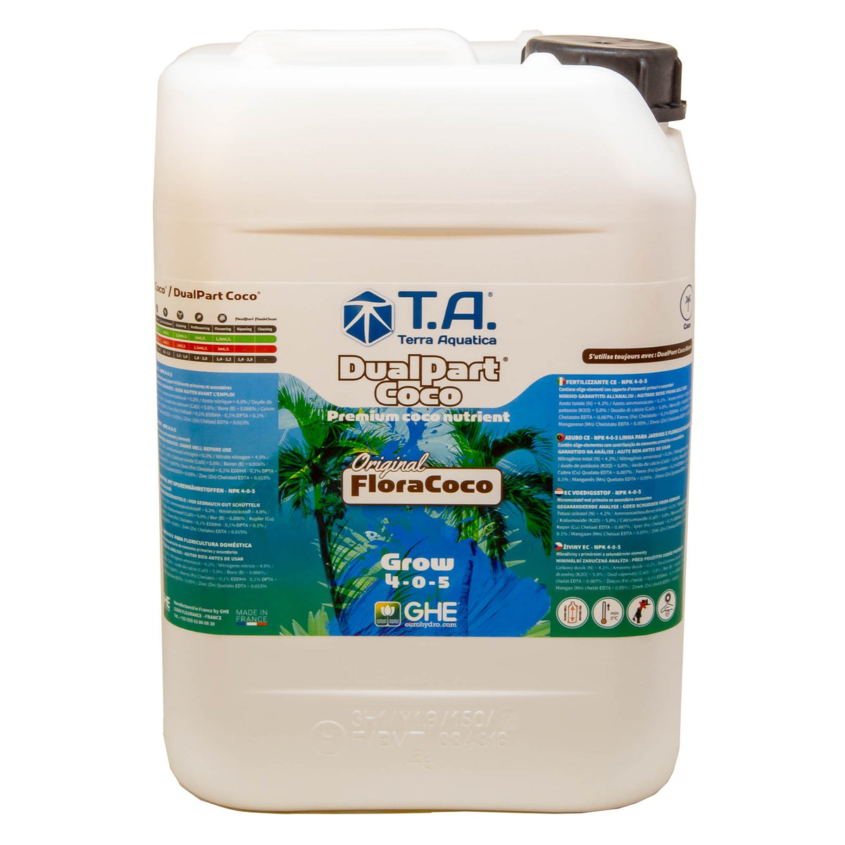 T.A. DualPart Coco Grow 10L (GHE Flora Coco Grow)