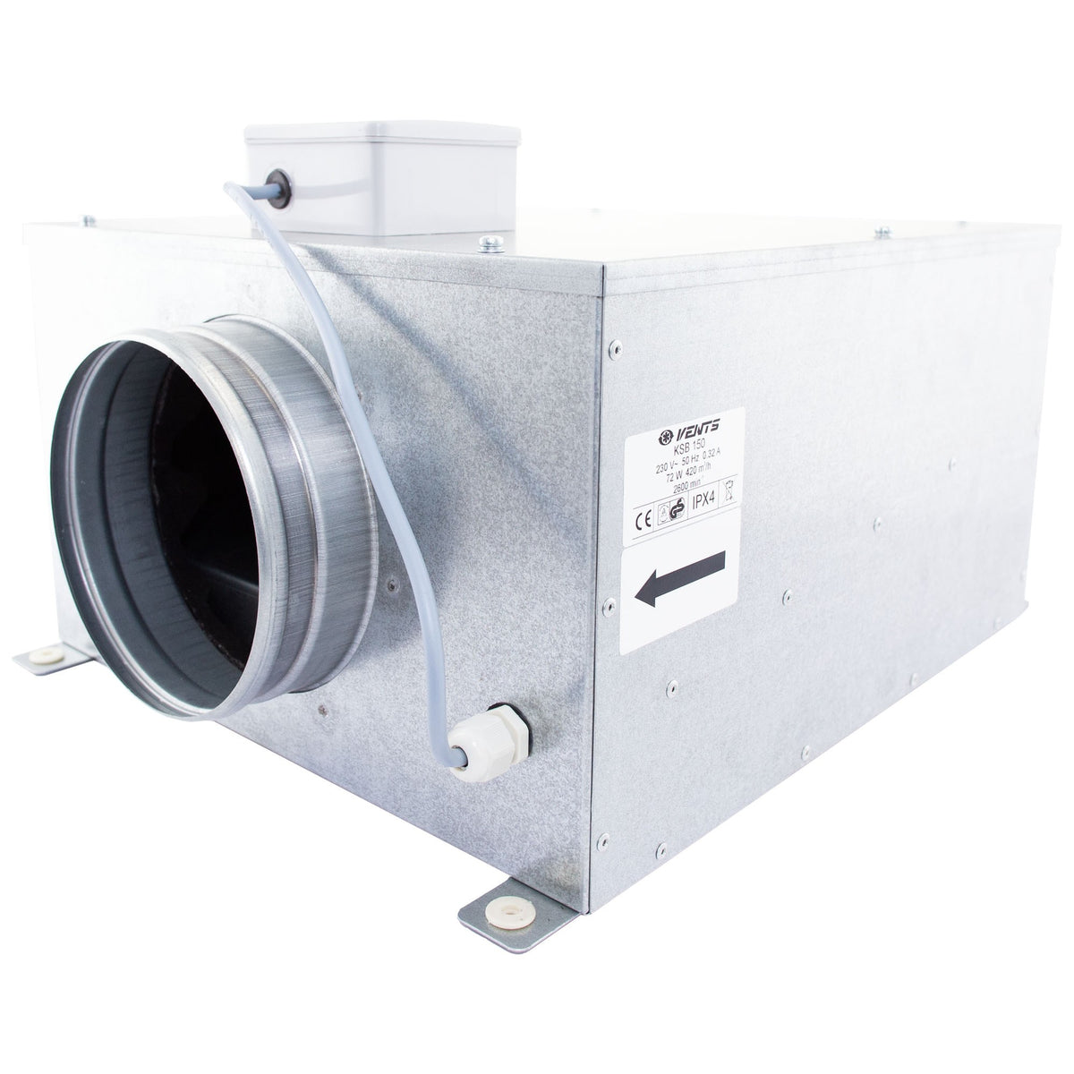 KSB-150 Acoustic Box Fan 150mm (6") - 420m3/hr