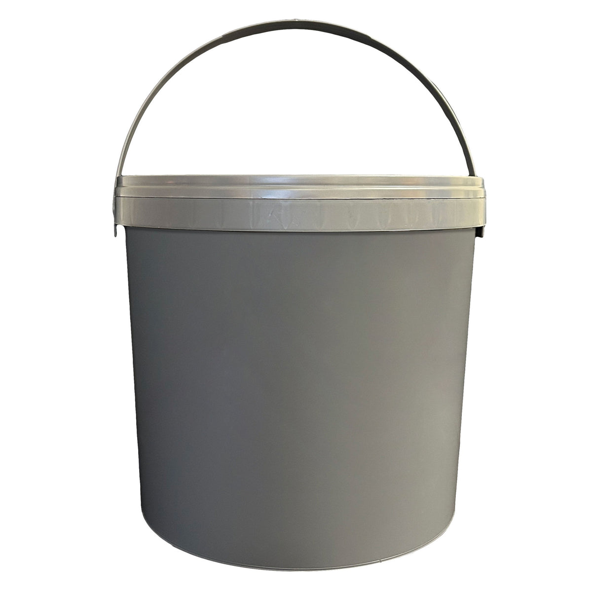 Sealable 12L Bucket with Handle (Grey)