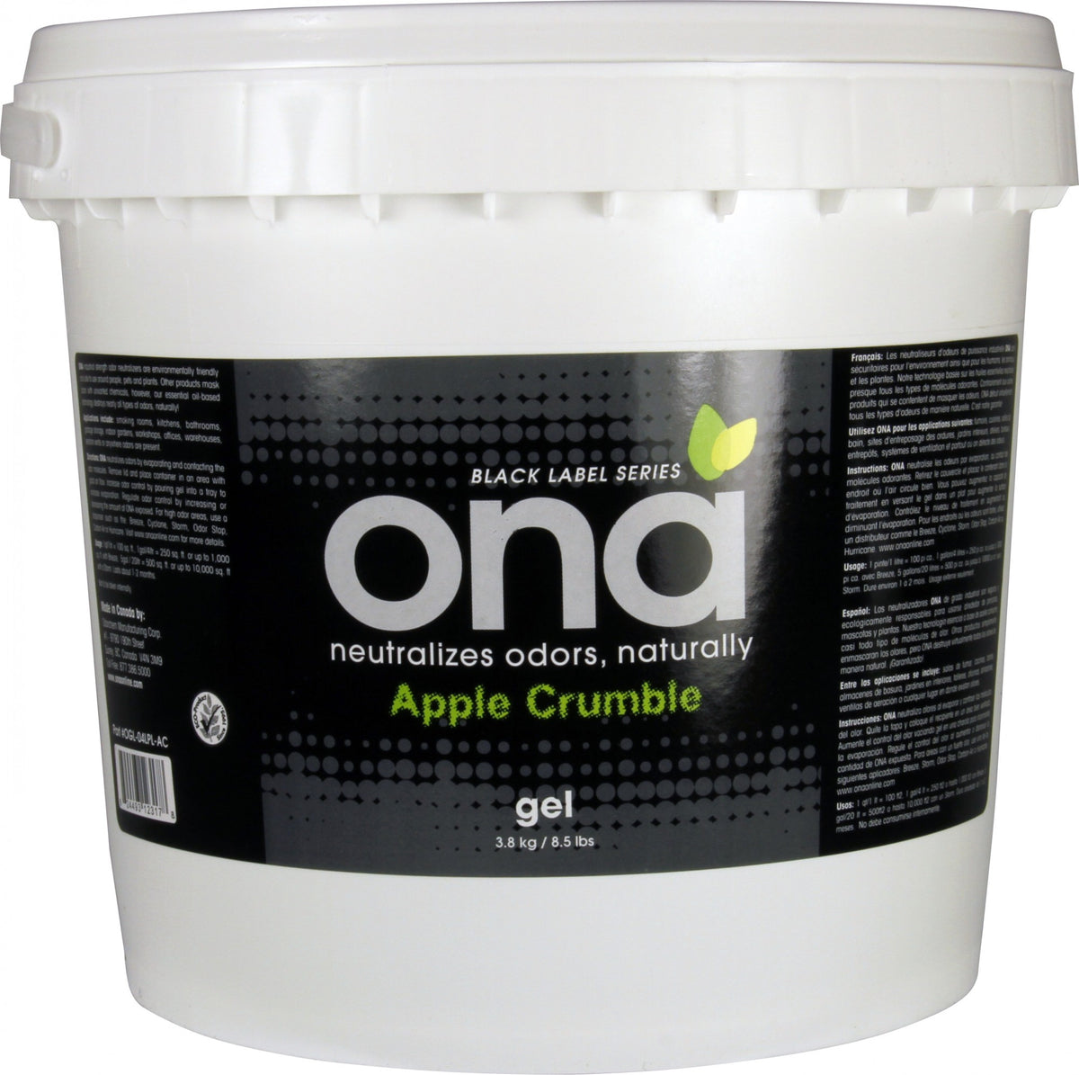 Ona Gel Pail 4L - Apple Crumble