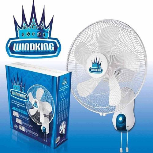 Wind King Wall Mount Oscillating Wall Fan 406mm (16")